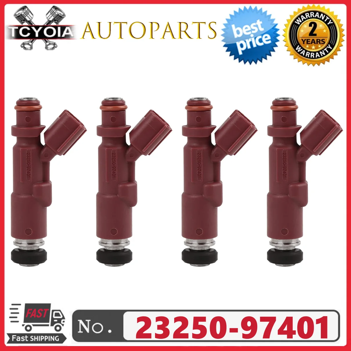 

4 шт. 23250-97401 23209-97401 Топливная форсунка для TOYOTA General/NA AVANZA 1.3L K3VE 2003~2011