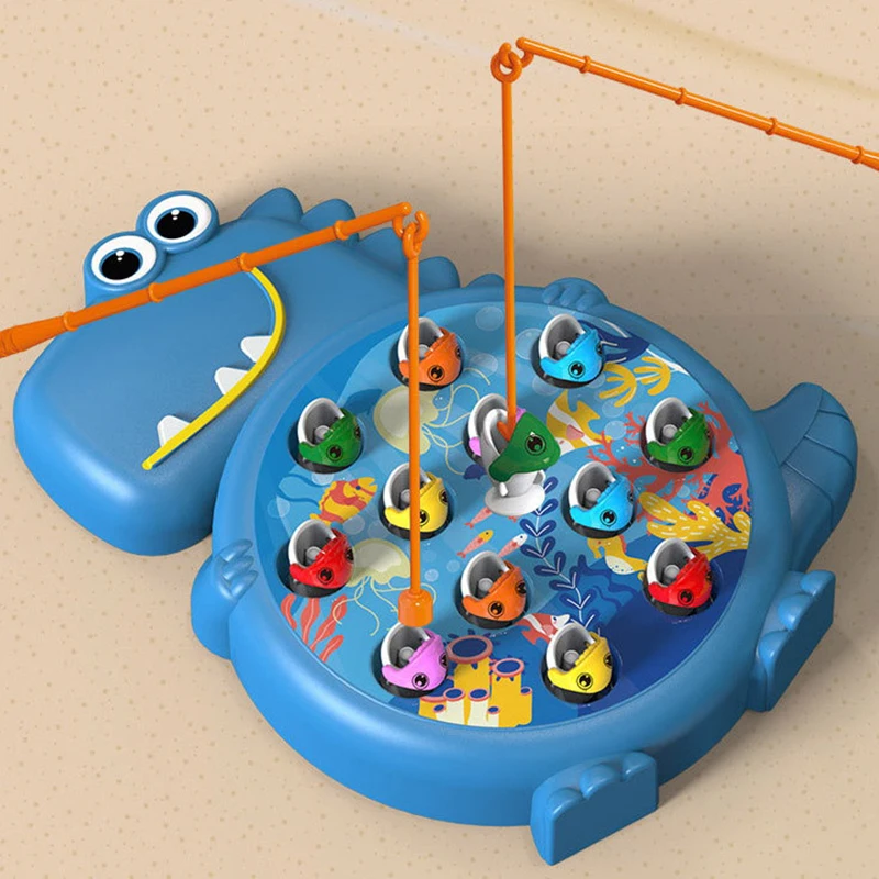 Imitatie Magnetische Dinosaurus Vissen Plaat Speelgoed Speelstaaf Spel Speelgoed Voor Kinderen Baby Montessori Met Hengel Kinderen Educatief Geschenk