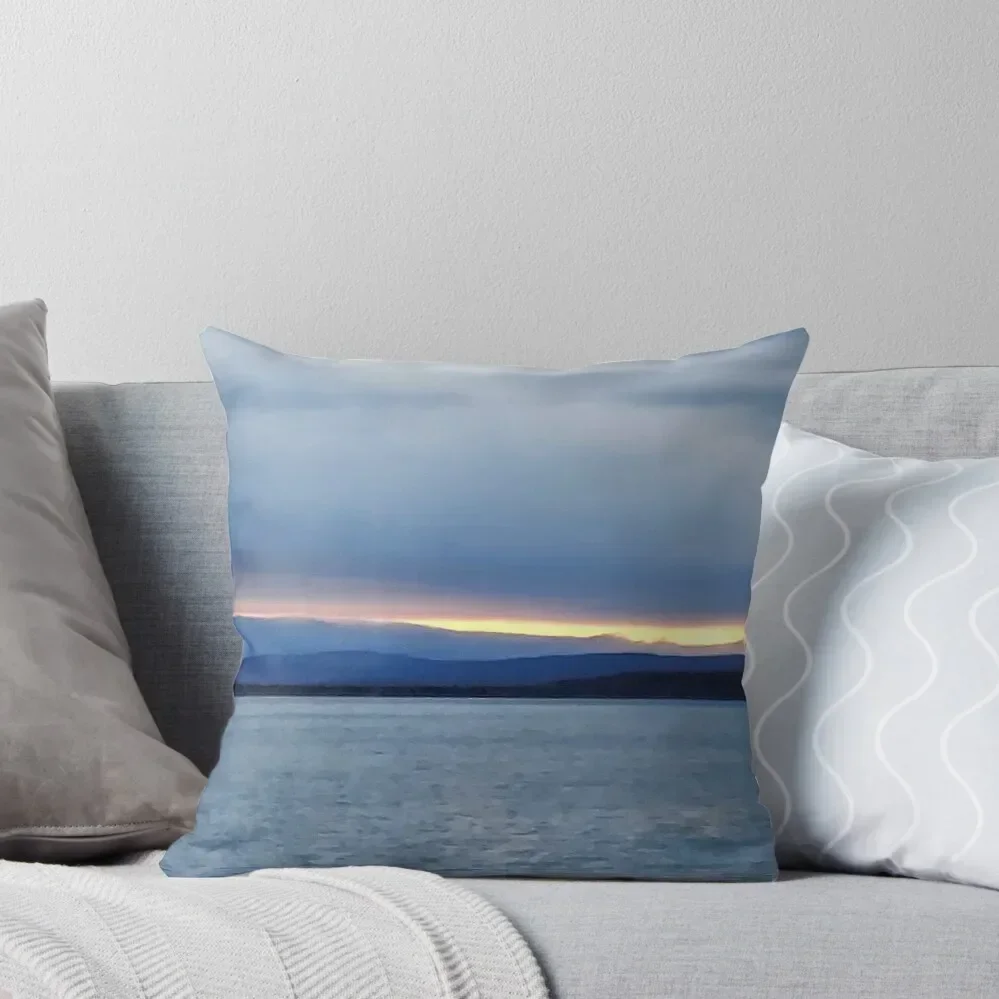 

Sunset in the Bay Throw Pillow autumn decoration covers for pillows pillow