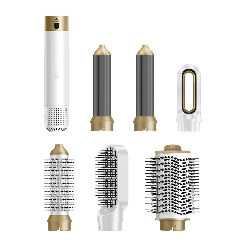 High quality  Five-in-one Hot Air Comb Multifunctional Hair Dryer Without Hair Damage Roll Straight Dual-purpose Hair Dryer Comb