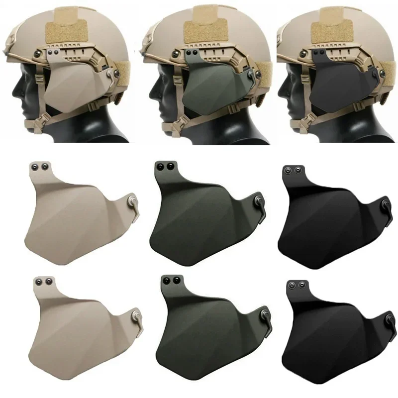 

Riding Helmet Detachable Ear Protector Tactical Helmet Ear Flap Quick 21mm Accessory Mounting Flashlight Clip Airsoft Equipment