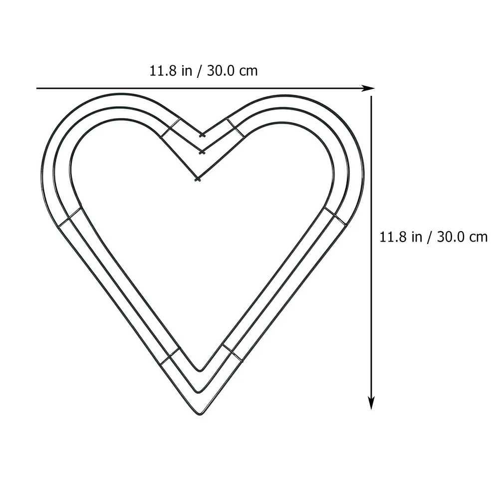 

1pc Iron Wreath Frame 30Cm Garland Base For Christmas Diy Decoration Indoor Outdoor Use Xmas Hanging Ring Circle Loop
