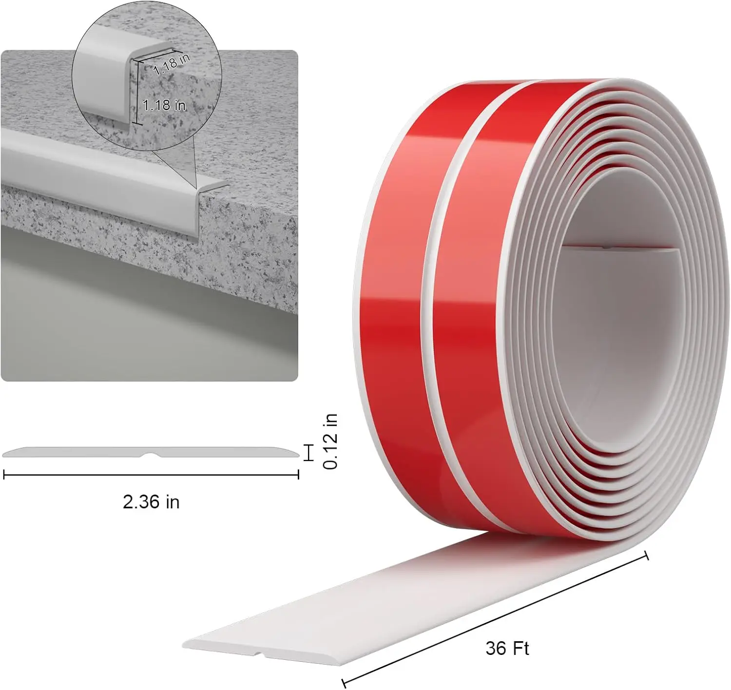 Flexible Wall Corner Protector, Self Adhesive Wall Corner Guard&Edge Protector, Thickened Corner Moulding Trim