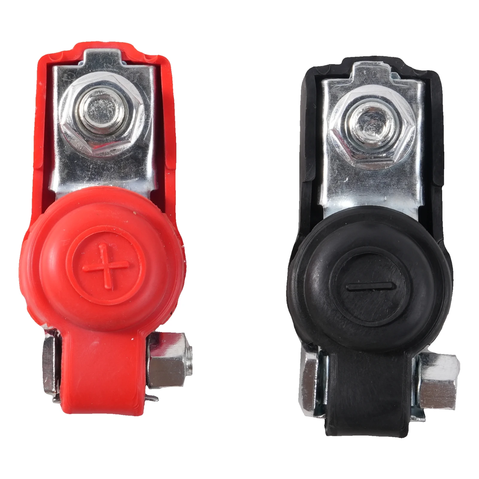 

2Pcs 12V/24V Battery Terminals Quick Release Connector Clamps with Protective Cover for Caravan Car Van Motorhome Truck Boat RV