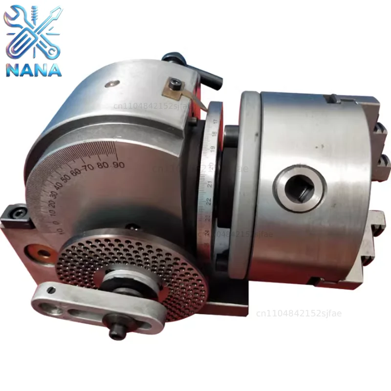 BS-5Inch Dividing Head Indexing Head Semi Universal With Indexing Plates, Tailstock & 125mm 3-Jaw Chuck for Drilling Milling