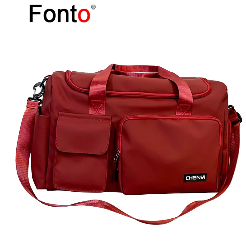 

Fonto Short Distance Sports Fitness Dry Wet Separation Travel Bag Foldable Bag Portable Boarding Bag Outdoor Luggage Storage Bag