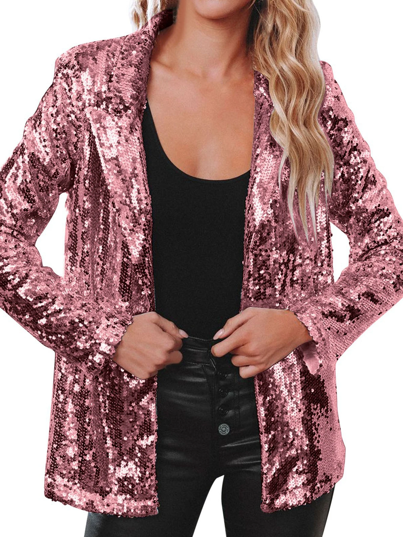 Casual Long Sleeve Straight Tube Armored Suit Body-Fitting Style No Decoration Women's Top Wear Fashion Clothing