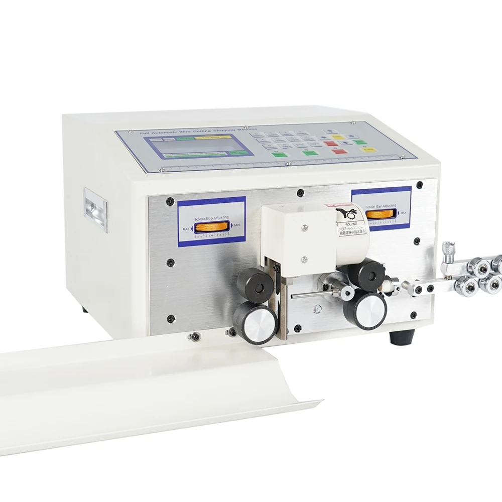 EU Local Shipment 220V LY Wire Stripping Cutting Peeling Machine SWT-608-CN Upgraded Version Wire Stripper 2-wheel Drives