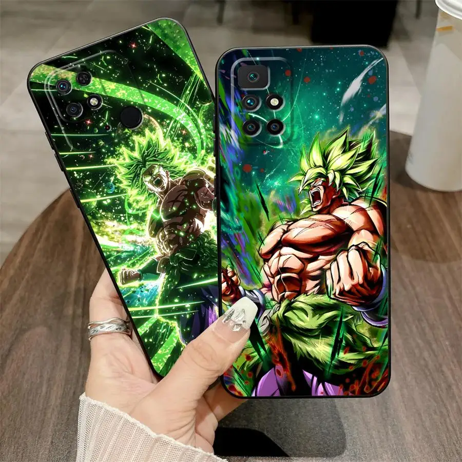 Schwarze weiche Handyhülle für Xiaomi Redmi A4 14C K40 K80 Pro 9 A5 12C 10 A1 A2 Plus A3 13C Dragon Ball Cartoon Goku