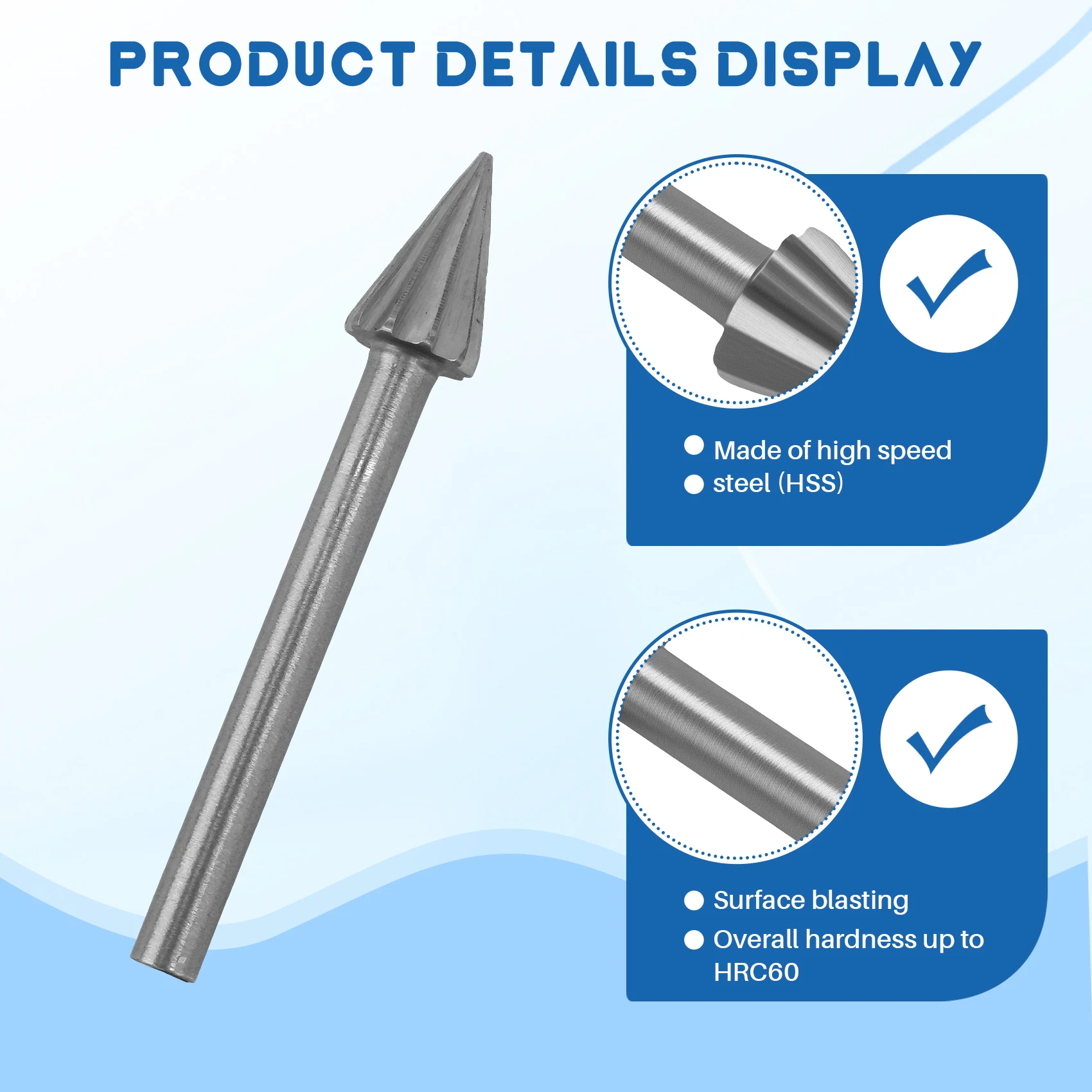 ABLL-20Pc HSS Router Carbide Engraving Bits For Dremel Router Bit Set 1/8 Inch(3Mm) Shank For Dremel Proxxon Rotary Tools