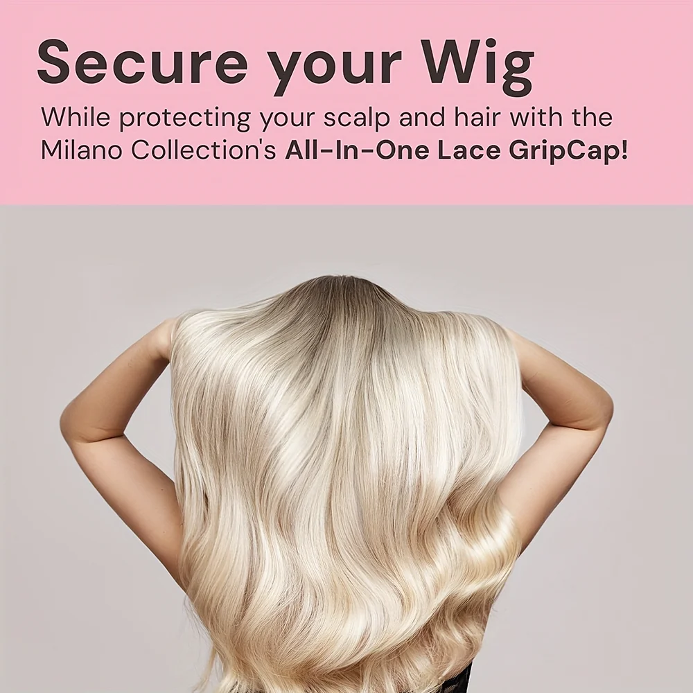 Breathable Lace Invisible Wig Cap Anti-Slip Adjustable Mesh Cap Double C Ear Buckle Design Suitable for Wig Wearing Women Only