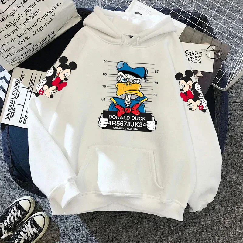 Disney Mickey Minnie Mouse Hoodie Women\'s Sweatshirts Casual Y2k Clothes Woman Clothes Hoodies Sweatshirts Y2k Woman Clothing