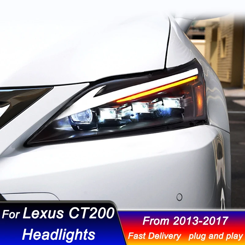 

Car Led Headlights For LEXUS CT200 13-17 Upgrade matrix style Led Head Lamp Upgrade DRL Dynamic Signal Lamp Front light Assembly