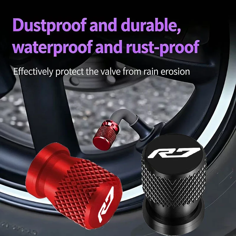 For YAMAHA YZF-R7 YZFR7 R7 Wheel Tire Valve Stem Caps Airtight Covers