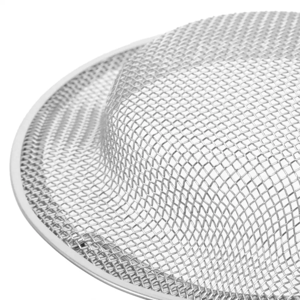 Hair Filter Durable Sink Strainer Mesh Round Convenient Drain Stopper Filter Silver with Handle Hair Catcher Kitchen