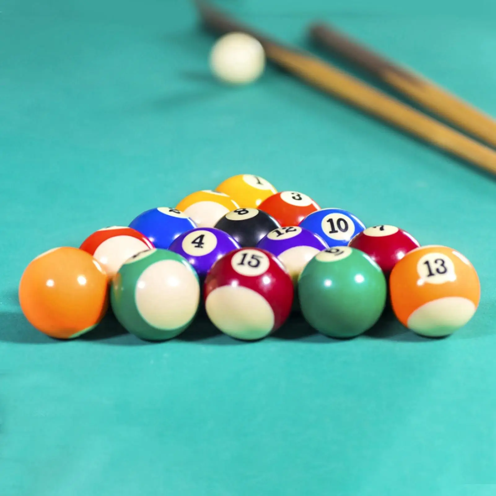 Mini Pool Table Billiard Balls for Kids - Resin for game Room Accessories for Sports & Recreation