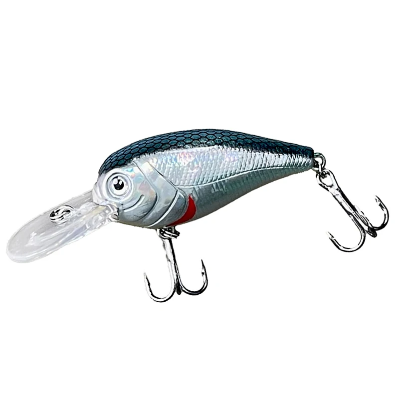 75Mm Treble Hooks Realistic Floating Small Crankbait Fishing Lures Hard Bait Crank Bait