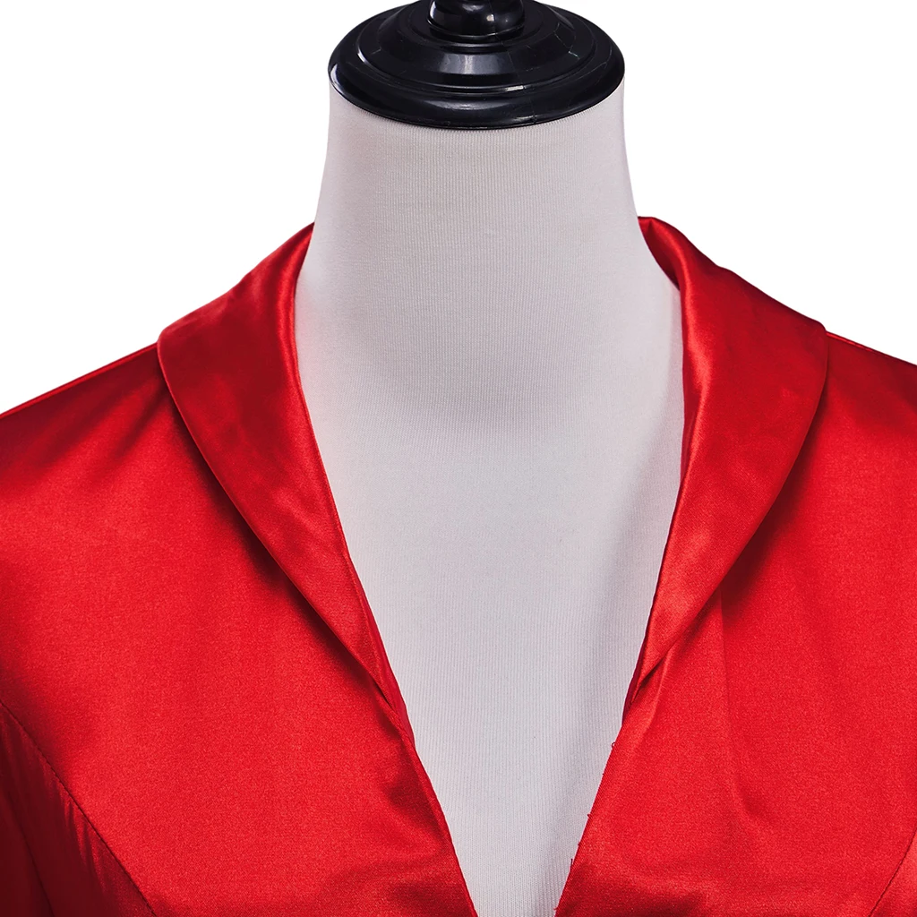 Film White Christmas Cosplay CostumeBetty Judy Cos Christmas Outfits  Cindy lou Who Costume Women Red Green Christmas Long Dress