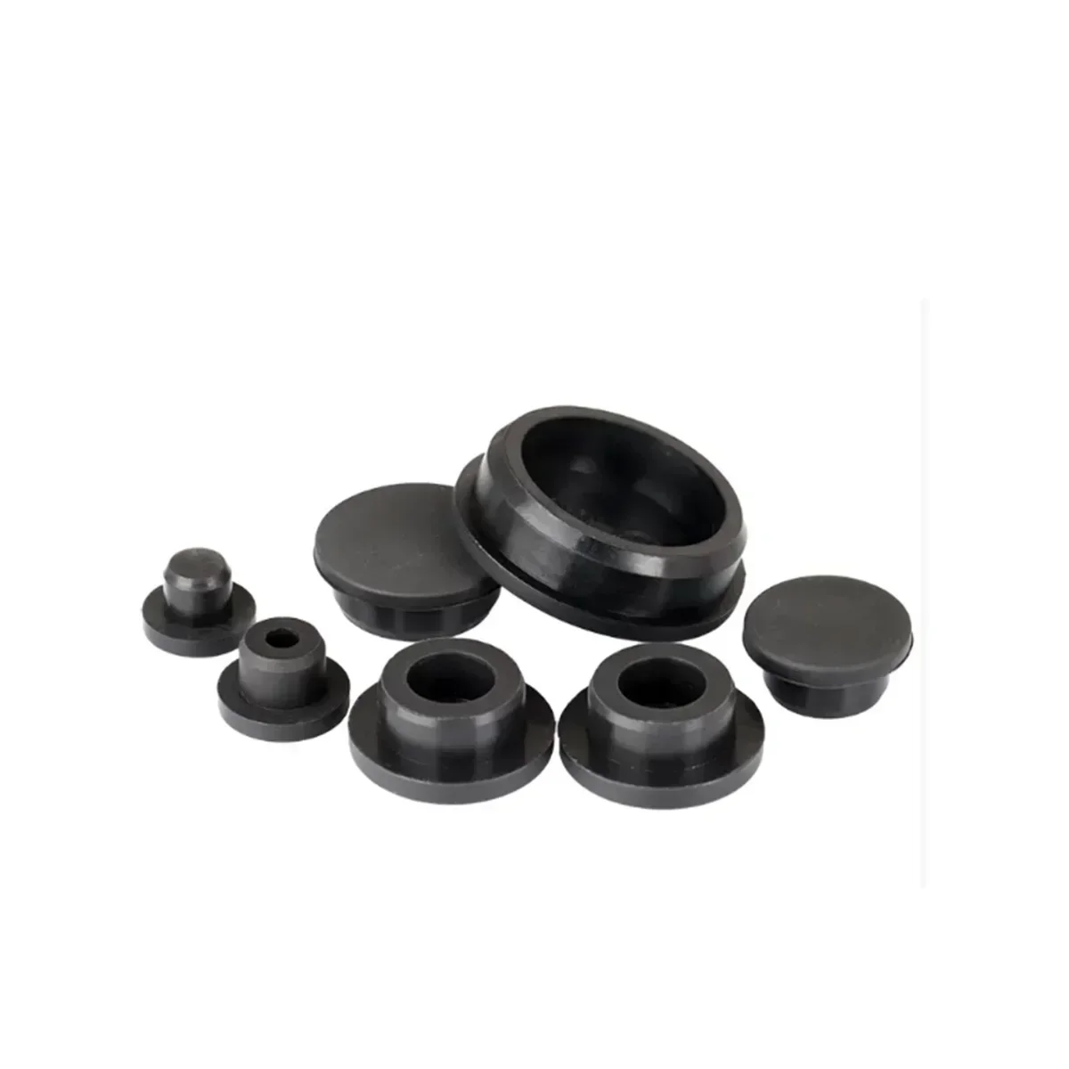 

Black T-Shaped Silicone Plug Circular Waterproof Sealing Rubber Plug Hole Cover Washer