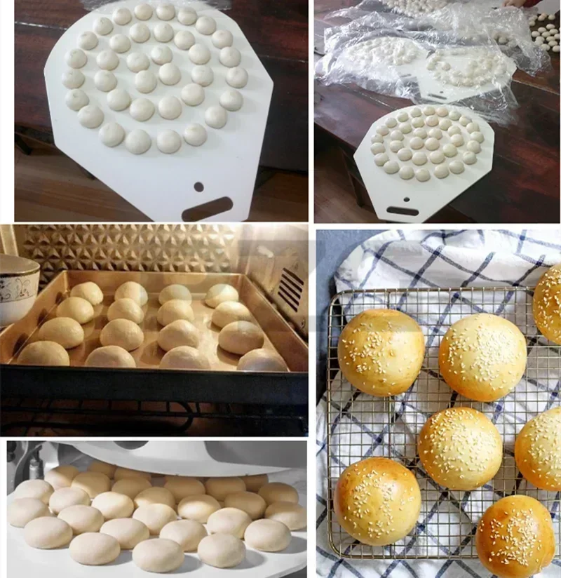 Commercial Dough Divider Rounder Machine Automatic Dough Ball Making Machine Bakery Bread Pizza Bun Dough Cutting Rounding Equip