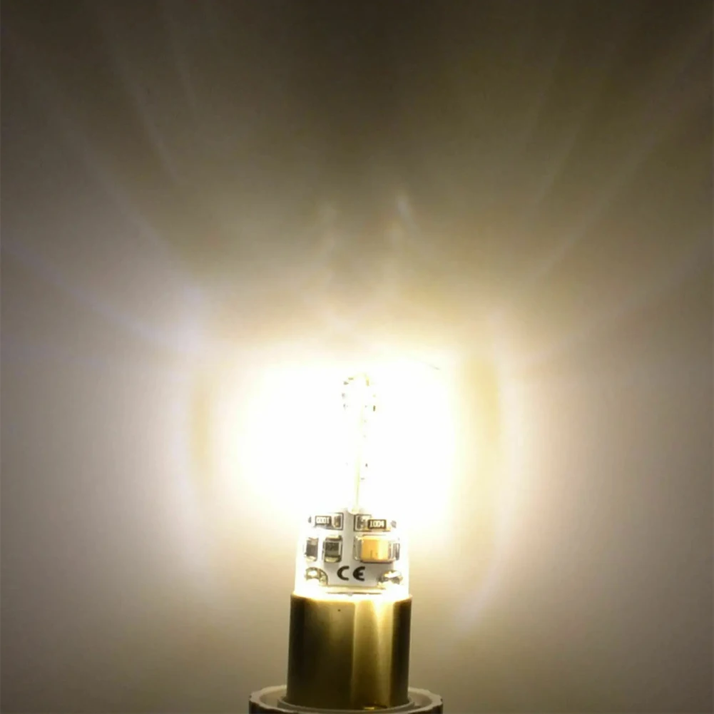 10X Mini AC DC 12V G4 SMD3014 Led Bulb 24led 2W 220V Saving Mini Silicone Lamp 360 Beam Angle Replace Halogen Light Chandelier