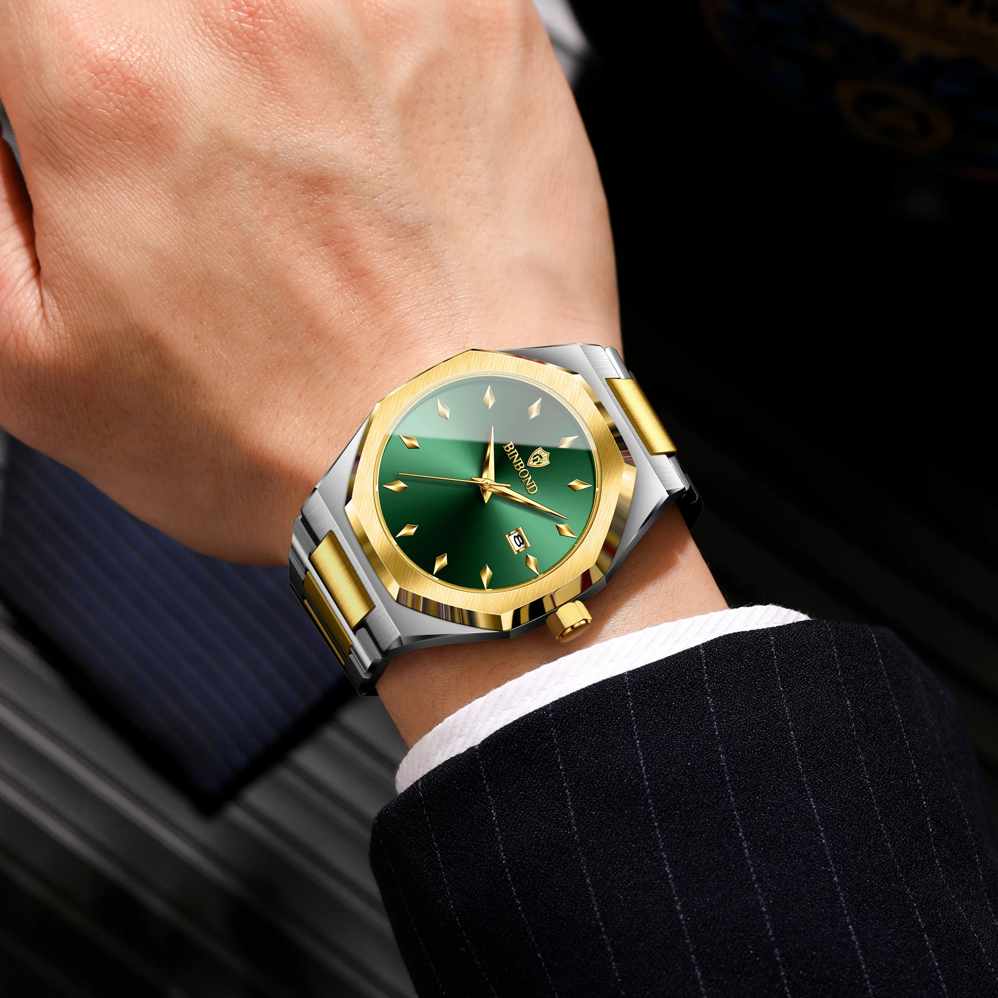 นาฬิกาควอตซ์ผู้ชาย BINBOND แบร - Smartwatch Watches Brands For Men บทวิจารณ์และราคา