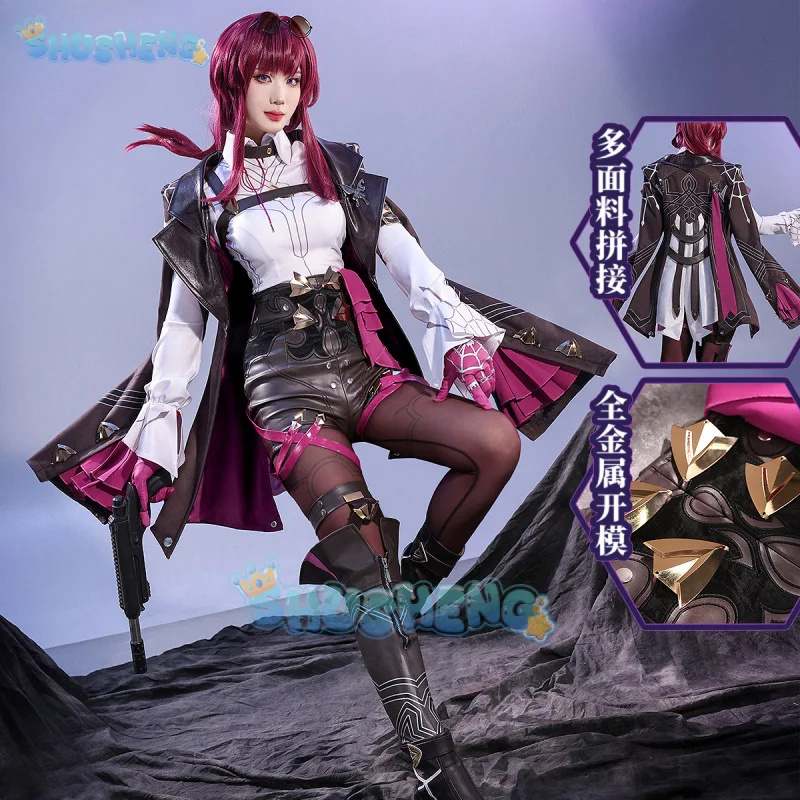 Shusheng Honkai: أزياء Star Rail Kafka التأثيرية الموحدة لحفلات الهالوين كرنفال لعب الأدوار للنساء والرجال