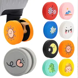 8Pcs Luggage Wheels Protector Rings Silicone Luggage Accessories Wheels Cover For Most Luggage Reduce Noise For Travel Luggage