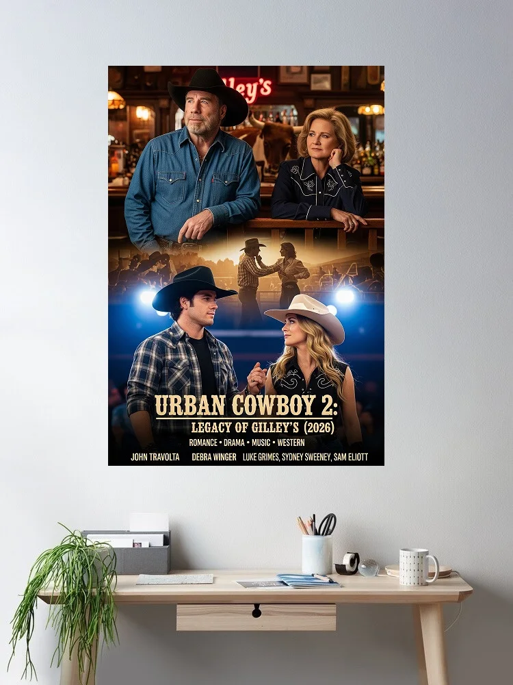 Urban Cowboy 2 Movie 2026, Art Film Print Silk Poster, for Your Home Wall Decor