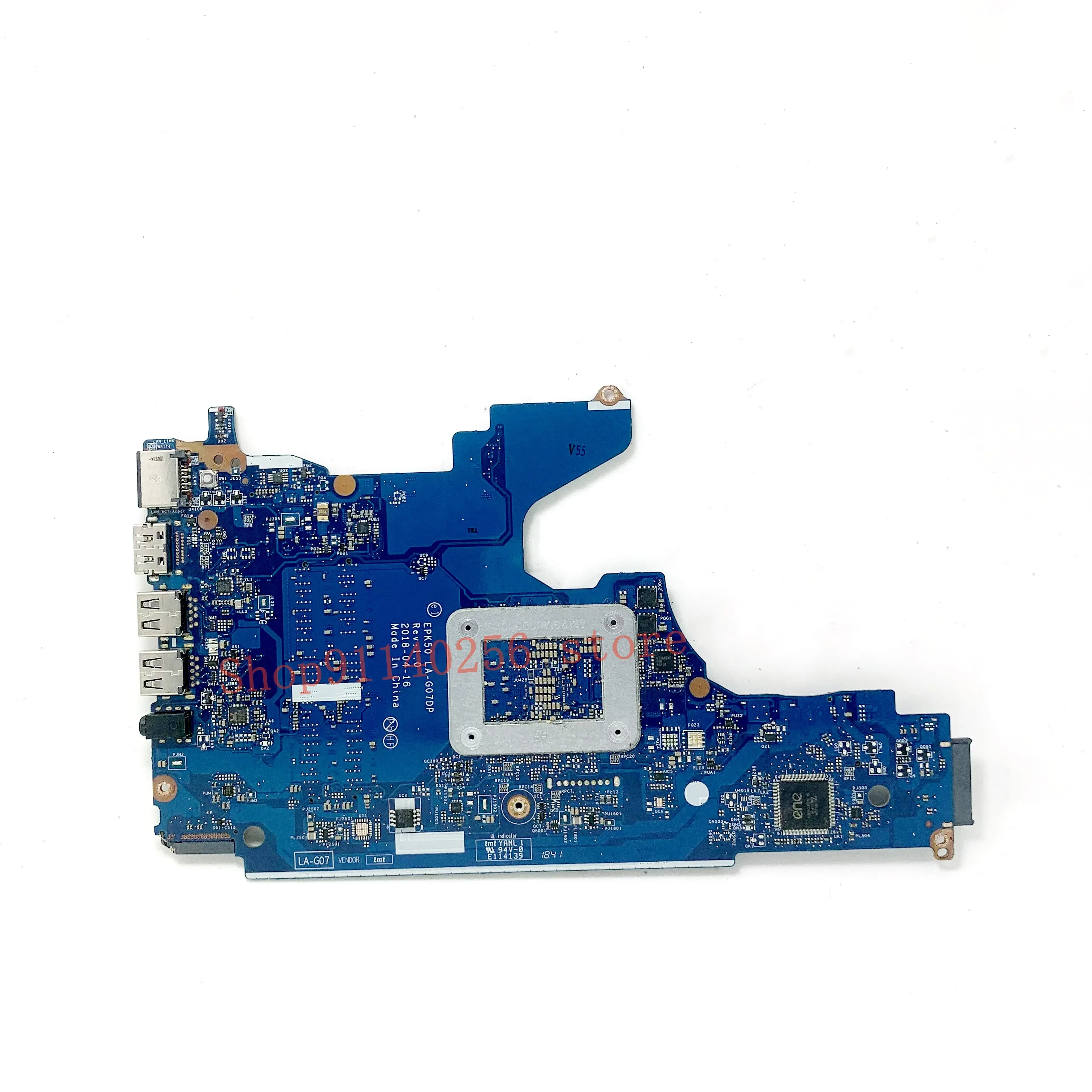 L20373-601 L20373-001 placa-mãe com cpu sr3tk I3-7020U para hp pavilion 15-da 250 g7 placa-mãe do portátil epk50 LA-G07DP 100% testado