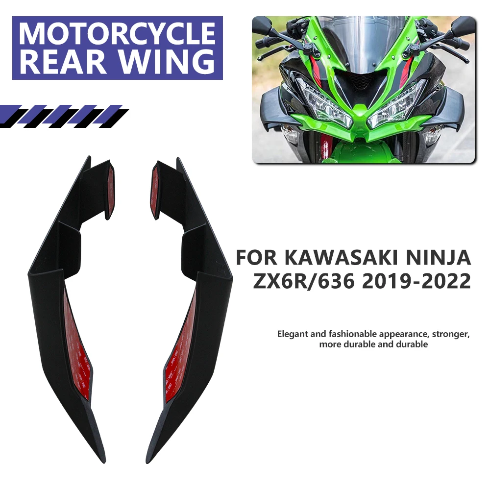 For Kawasaki Ninja ZX-6R/636 Constant Wind Wing 2019 2020 2021 2022 2023 Aerodynamic Motorcycle Constant Wind Wing ZX6R 636