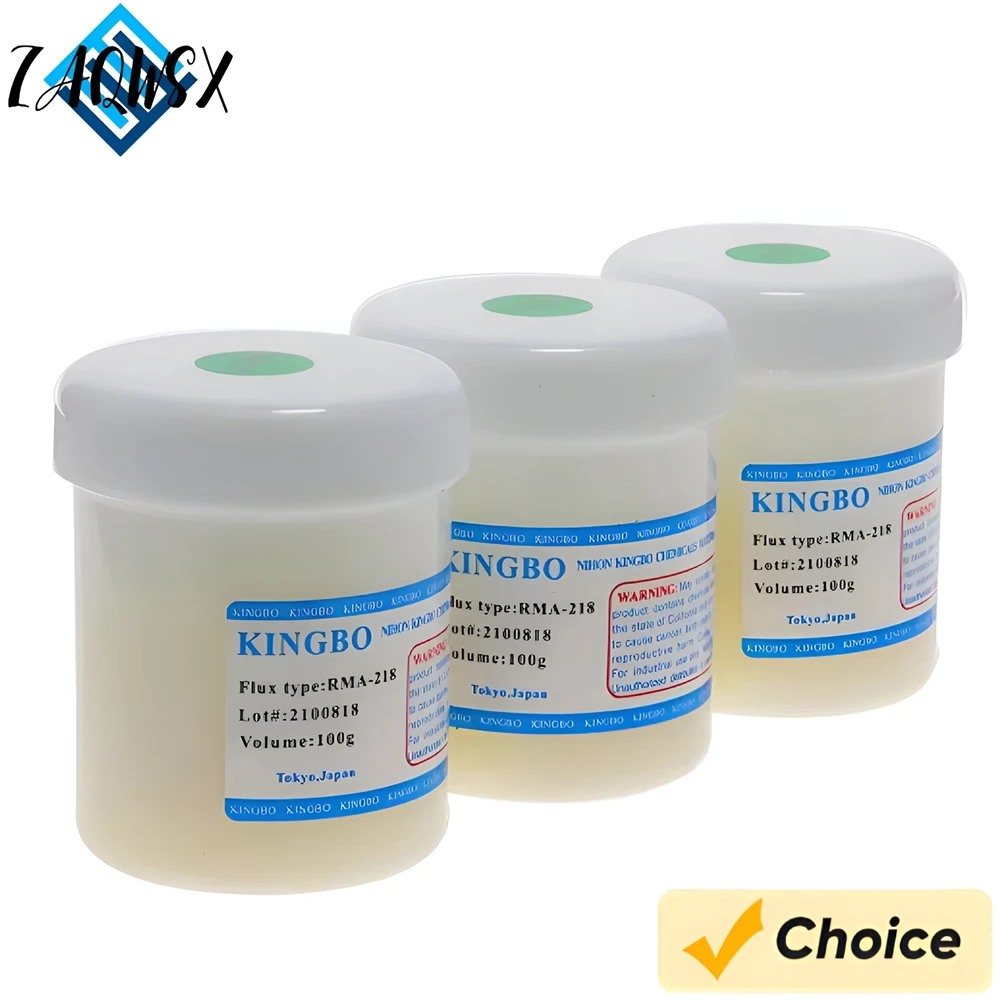 KINGBO RMA -218 No-Clean BGA Reballing saldatura a sfera riparazione saldatura pasta di flusso di saldatura 100g AMTECH NC 559