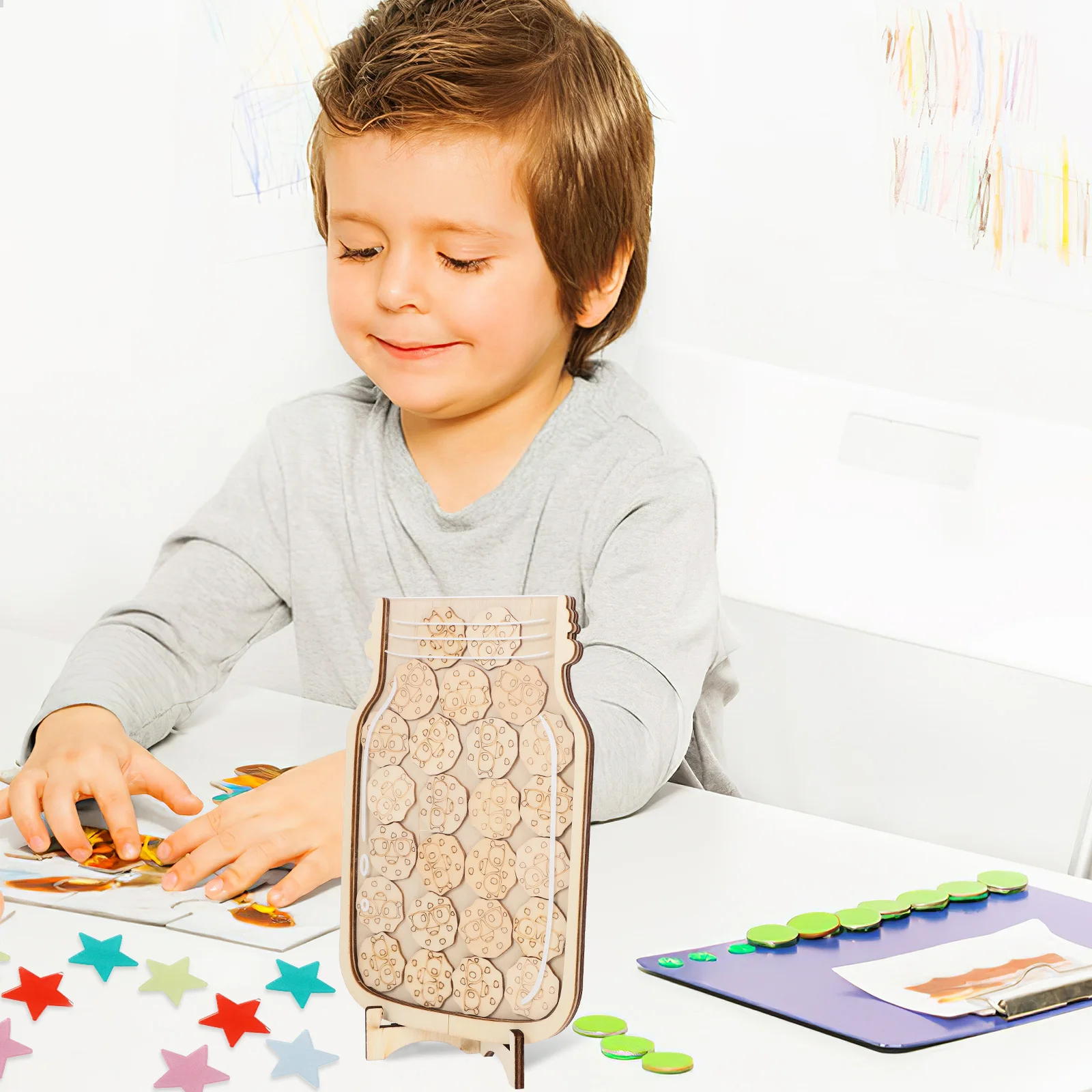 

Jar Chart Kids Decorative Jar System Classroom Classroom Home Use Toddler Gifts Reward Chart Behavior Management Tools Reward