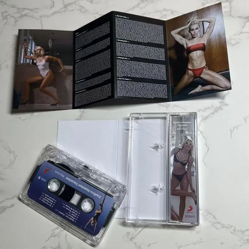 Pop Miley Cyrus Music Tape Endless Summer Vacation Album Thousand Miles Cassettes Cosplay Recorder Walkman Car Soundtracks Box