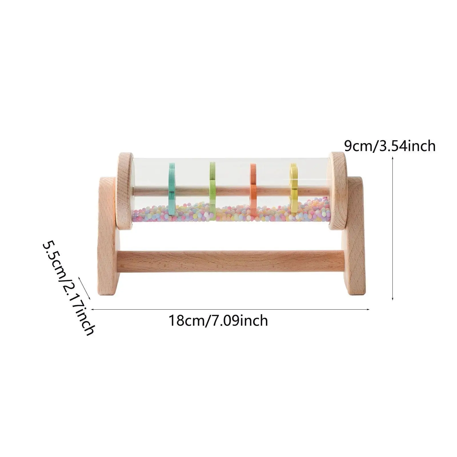 Rainmaker Fine Motor Skill Learning Classic Wooden Rain Stick Rain Sound Sensory Developmental dla dzieci i niemowląt od 6 miesięcy