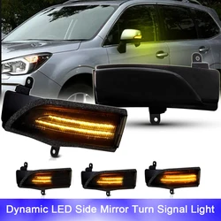 For Subaru XV Crosstrek Forester Impreza Legacy Outback WRX STI LED Dynamic Amber Side Rearview Mirror Side Marker Signal Light