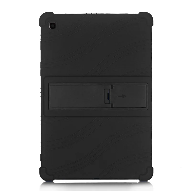 Capa de silicone com Kickstand para Samsung Galaxy Tab S6 Lite, 4 Espessar Cornas, SM-P613, SM-P619, SM-P615, Funda