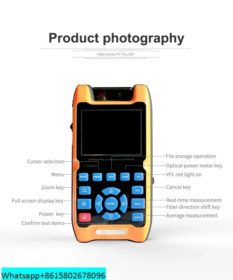 Signalfire MINI OTDR ZS1000-A Test fibra 100KM Riflettometro ottico dominio del tempo