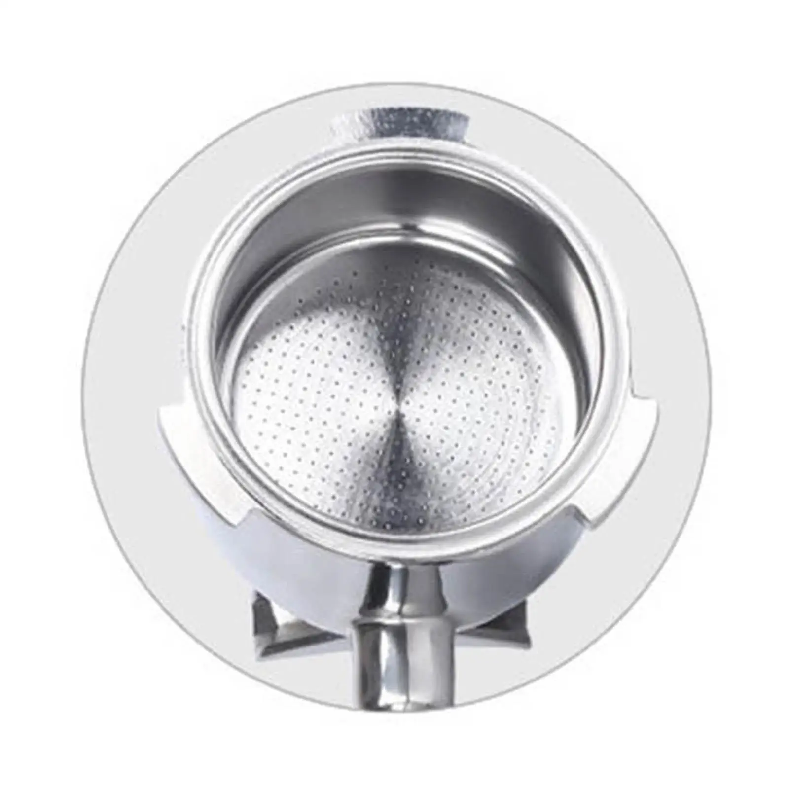 Stainless Steel Coffee Portafilter 51mm Bottomless Naked Dual Spout Wooden Handle Detachable Filter Holder for EC680 685