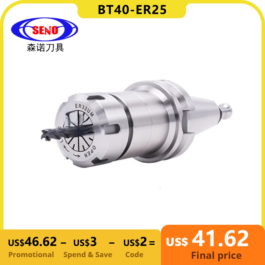 seno alta precisao 0005 bt er bt40 faca haste er11 er16 er20 er25 er32 150l para cnc usinagem centro rosto ferramenta de trituracao titular 01