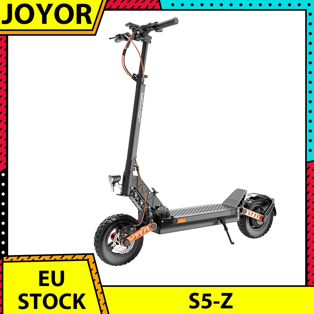 JOYOR S5-Z Electric Scooter, 48V 13Ah Battery, 600W Motor, 10*3-inch Tires, 25km/h Speed, 40-55km Range, Front & Rear Disc Brake