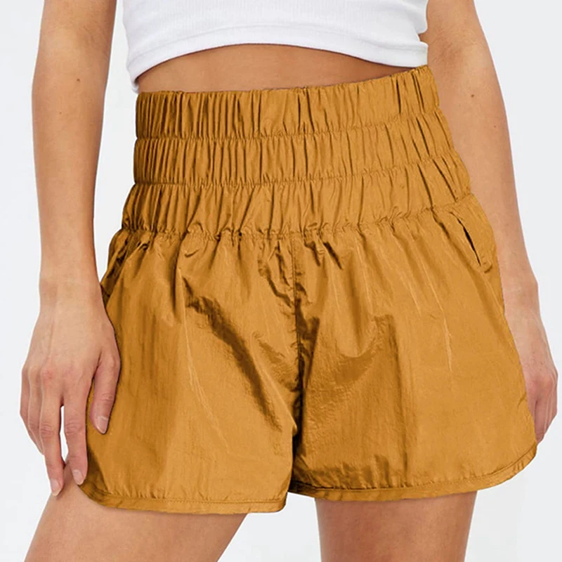 

Женские эластичные шорты для тренировок с высокой талией, женские спортивные шорты для бега, йоги, дышащие шорты для фитнеса