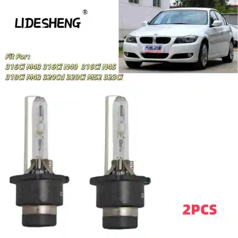 88100151630 2PCS HID XENON HEADLIGHT BULBS SET For BMW 316Ci M43 316Ci N40  316Ci N45  318Ci M43 320Cd 320Ci M52 323Ci