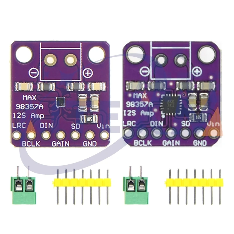 Max98357 max98357 bga i2s 3w classe amplificador interface de fuga módulo decodificador dac placa de áudio sem filtro para raspberry pi esp32