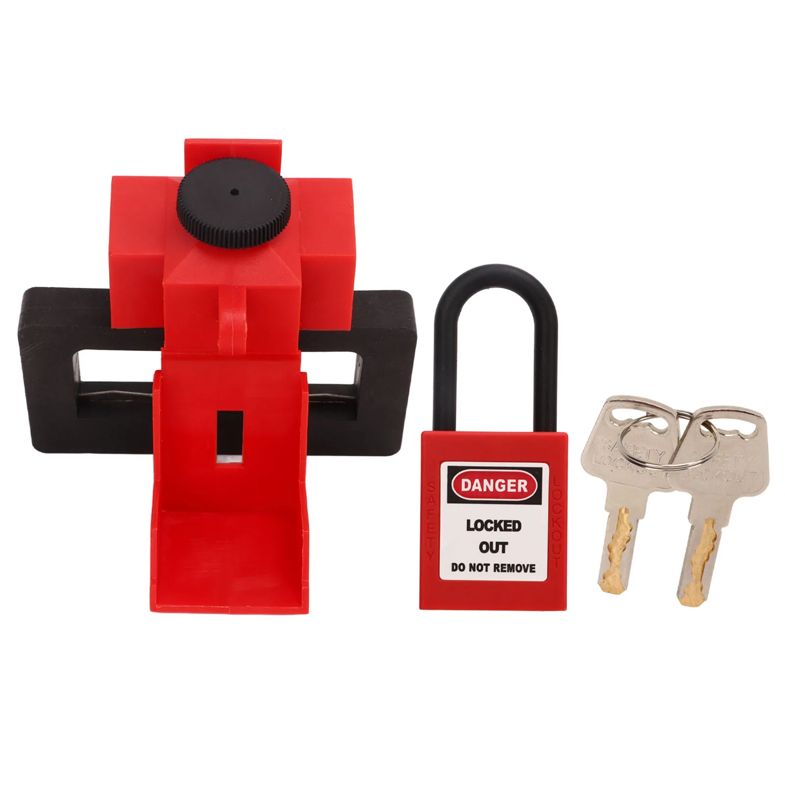 

Clamp On Breaker Lockout Safety Padlock Kit Nylon Universal Heat Resistant Lock Out Tag Out Kit