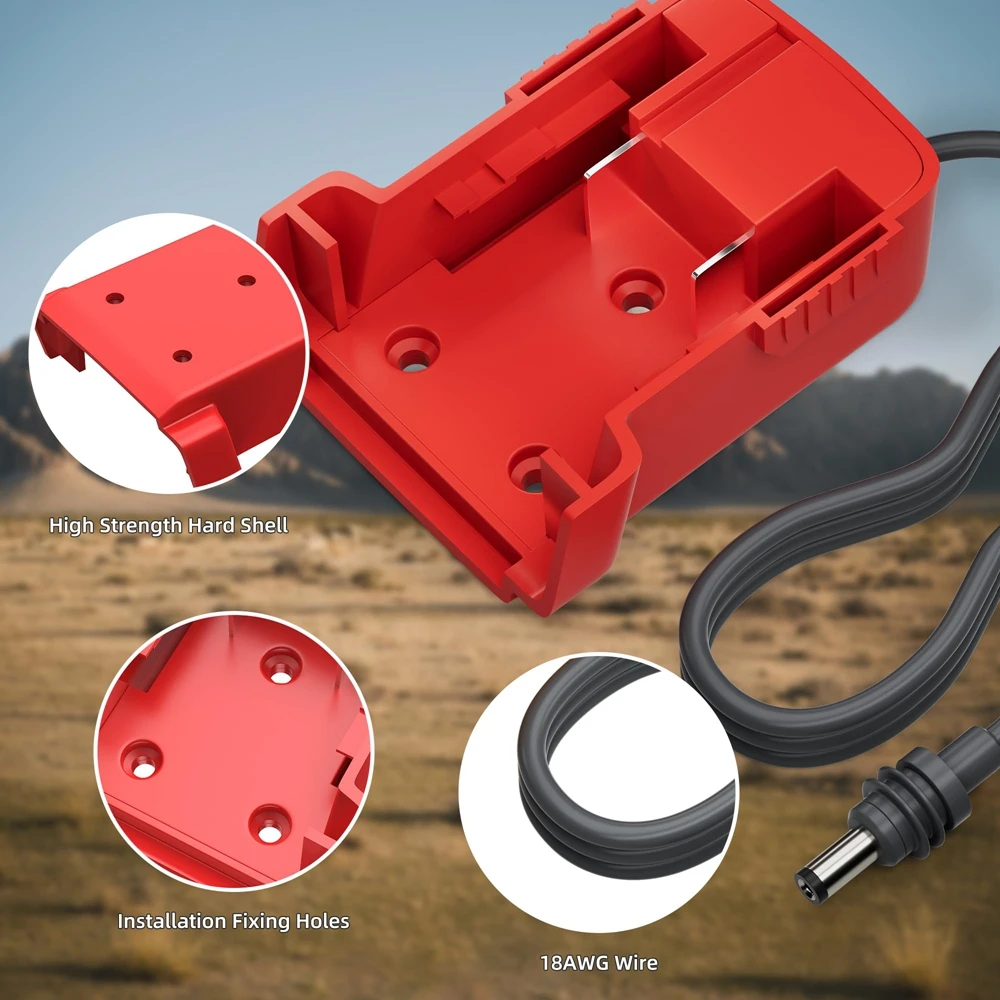 Kabel daya DC Mini untuk Starlink untuk Milwaukee M18 18V steker adaptor pengisi daya baterai & Mainkan 1Meter untuk Aksesori Mini Starlink