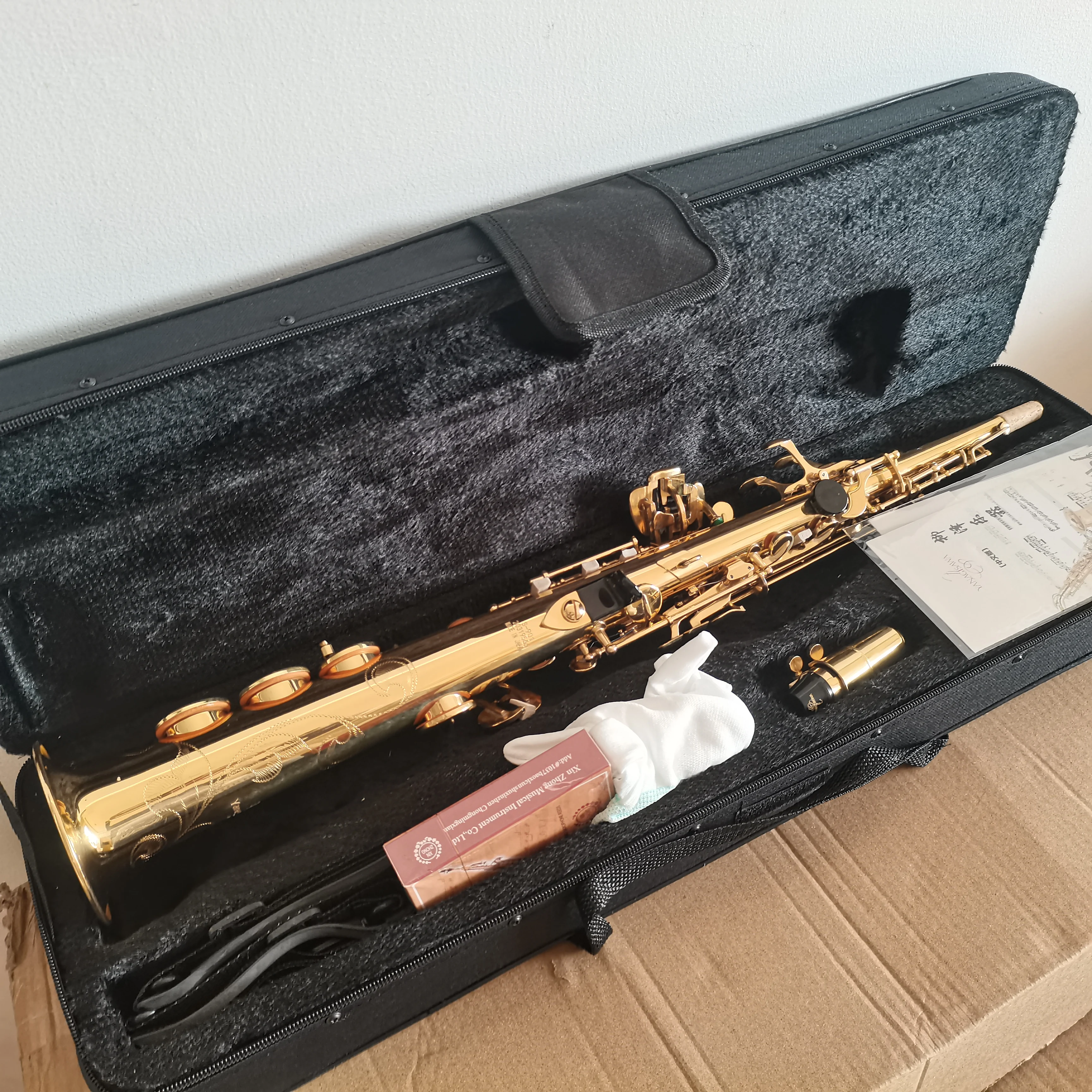 2025 new promotion Yanagisawa S-901 Soprano integrated Golden color Alto saxophone Deep carved Flowers high quality with case