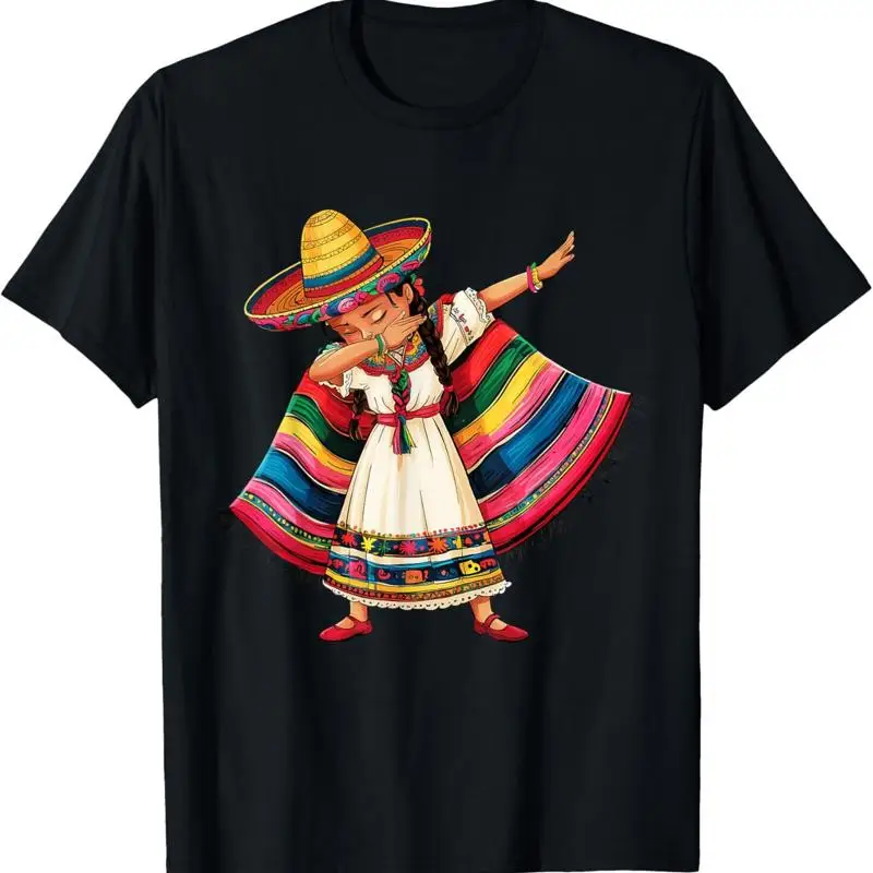 

Футболка-пончо Cinco De Mayo Dabbing Mexican Girls Sombrero