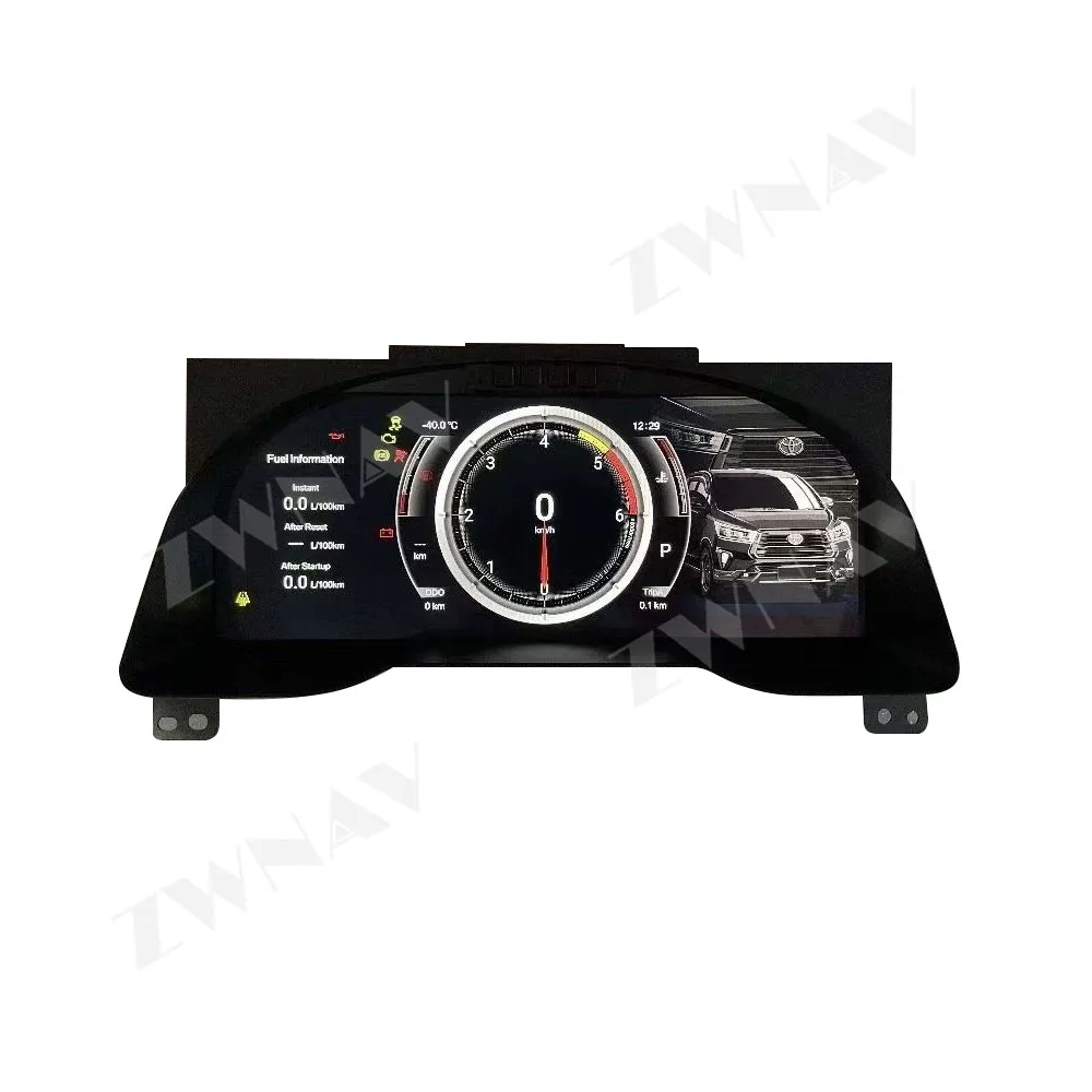 Upgrade Dashboard For Toyota Innova 2016-2022 LCD instrument cluster Virtual Driving Speedometer Cockpit Virtual Instrument