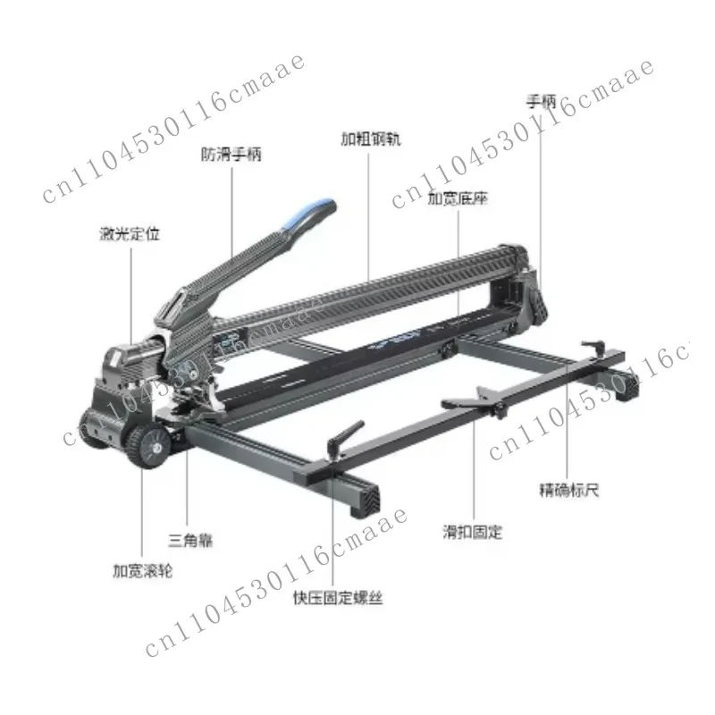High Precision Manual Industrial Tile Glass Cutting Machine Infrared Laser Positioning with Rock Slab Push Knife Hand Tools